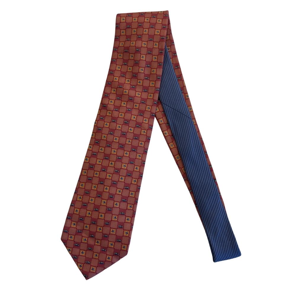 M3-20(4) TOMMY HILFIGER Men's Neck Tie Starfish 100% Silk Pink 58"L